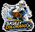 Skully Colorado — Snowboarder — Sticker