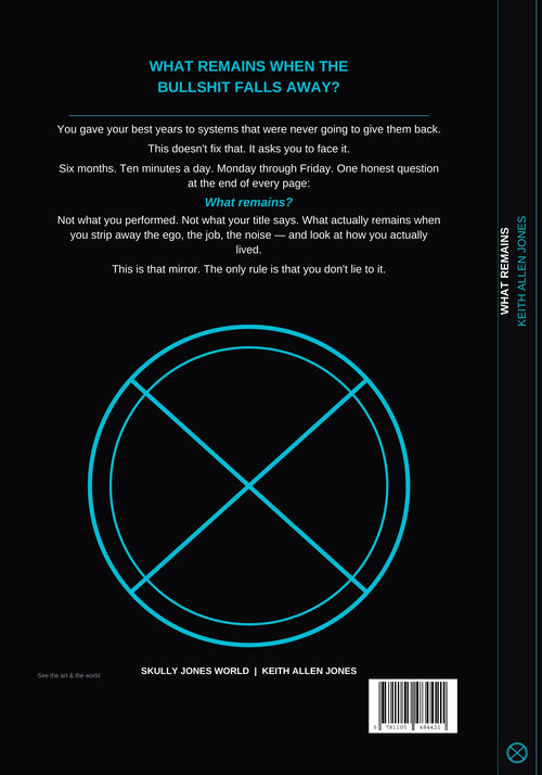 "WHAT REMAINS" A six-month private journal for people who are done performing.