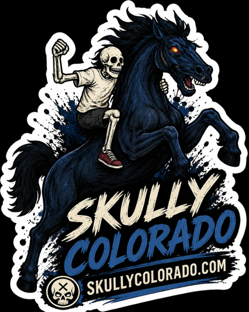 Skully Colorado — Horse Rider — Sticker