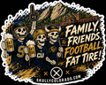 Family, Friends, Football, Fat Tire! (CU) — Sticker